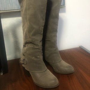 Fergalicious Grey Suede Boots